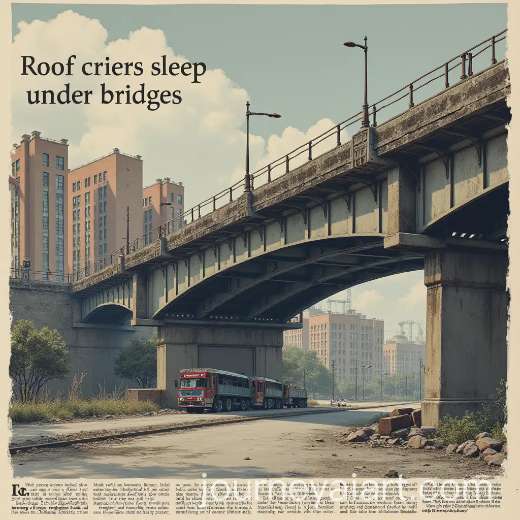 Children-Sleeping-Under-Bridges-at-Night