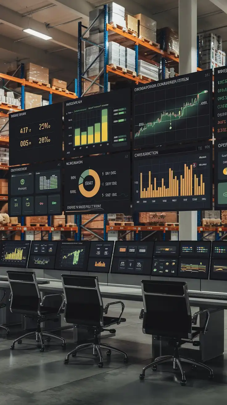 Smart-Warehouse-Control-Room-with-Data-Monitoring-and-Sustainability-Optimization