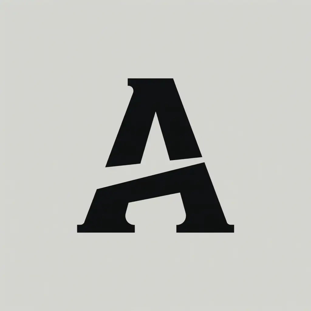 CREATE A SIMPLE MODERN LOGO FOR THE LETTER A