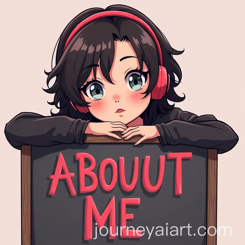 Rock-Gamer-Twitch-Panel-Hollie-Swear-28YearOld-Rocker-with-Headphones-and-ABOUT-ME-Sign