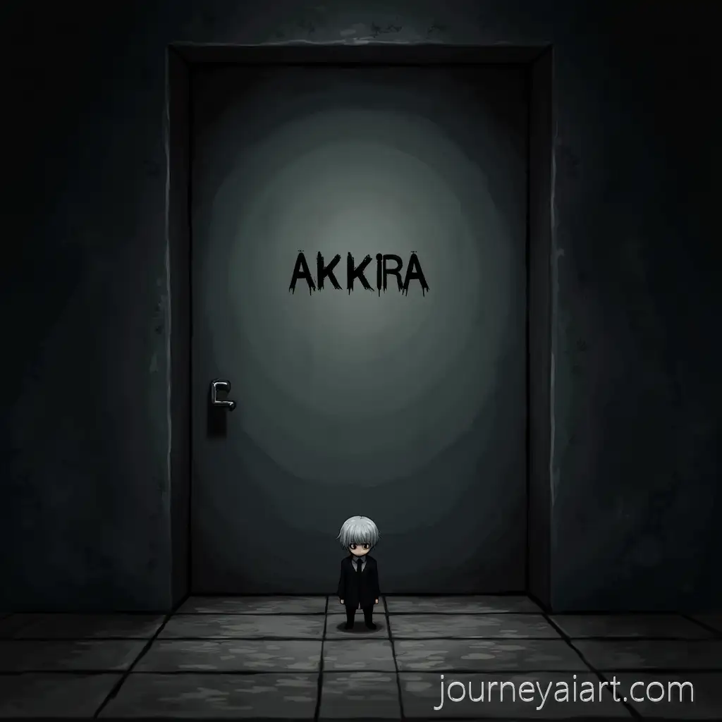 Small-Kaneki-KenDark-Room-with-Kaneki-Standing-in-a-Dark-Room-with-AKKIRA-Inscription