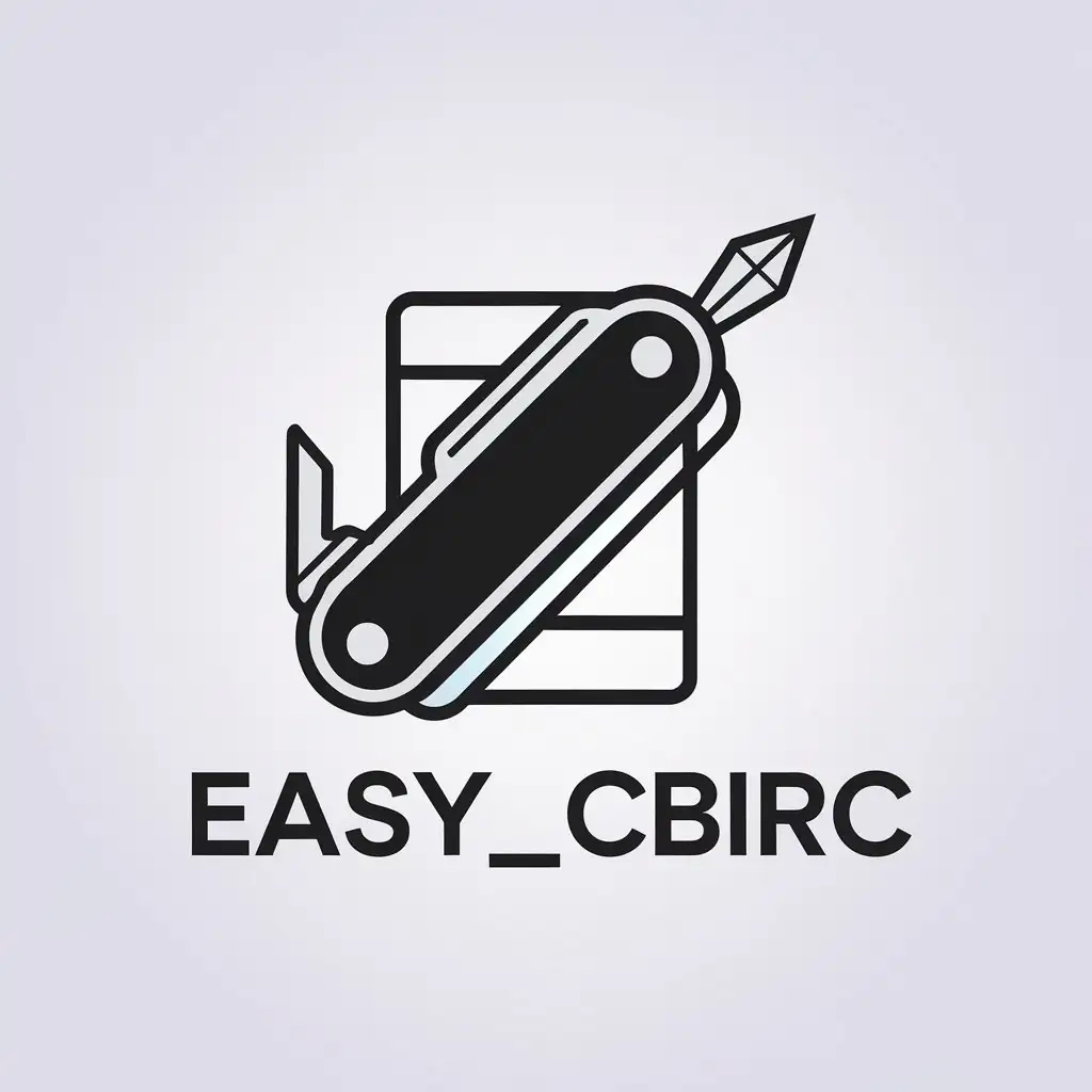 LOGO-Design-for-easycbirc-Minimalistic-Swiss-Army-Knife-Symbol-for-Internet-Industry