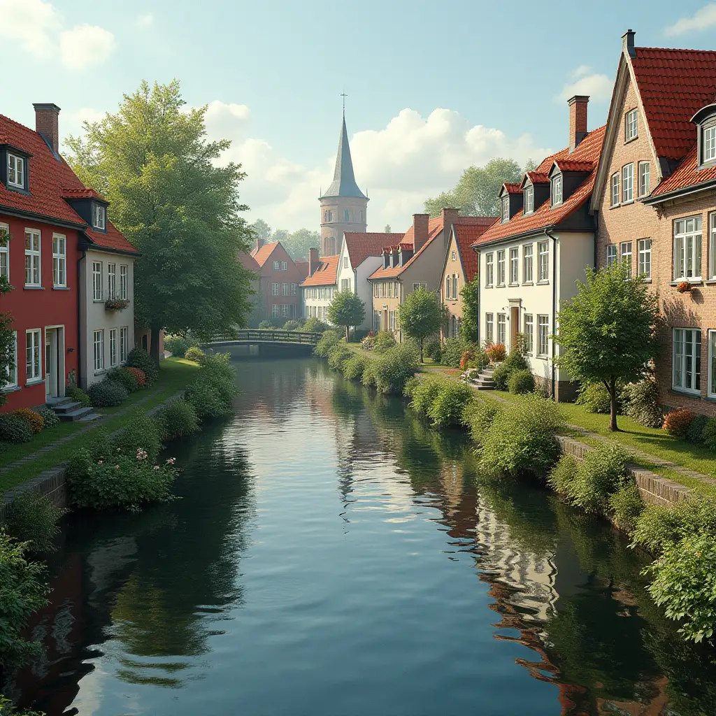 There is a pretty country, it is called old Denmark