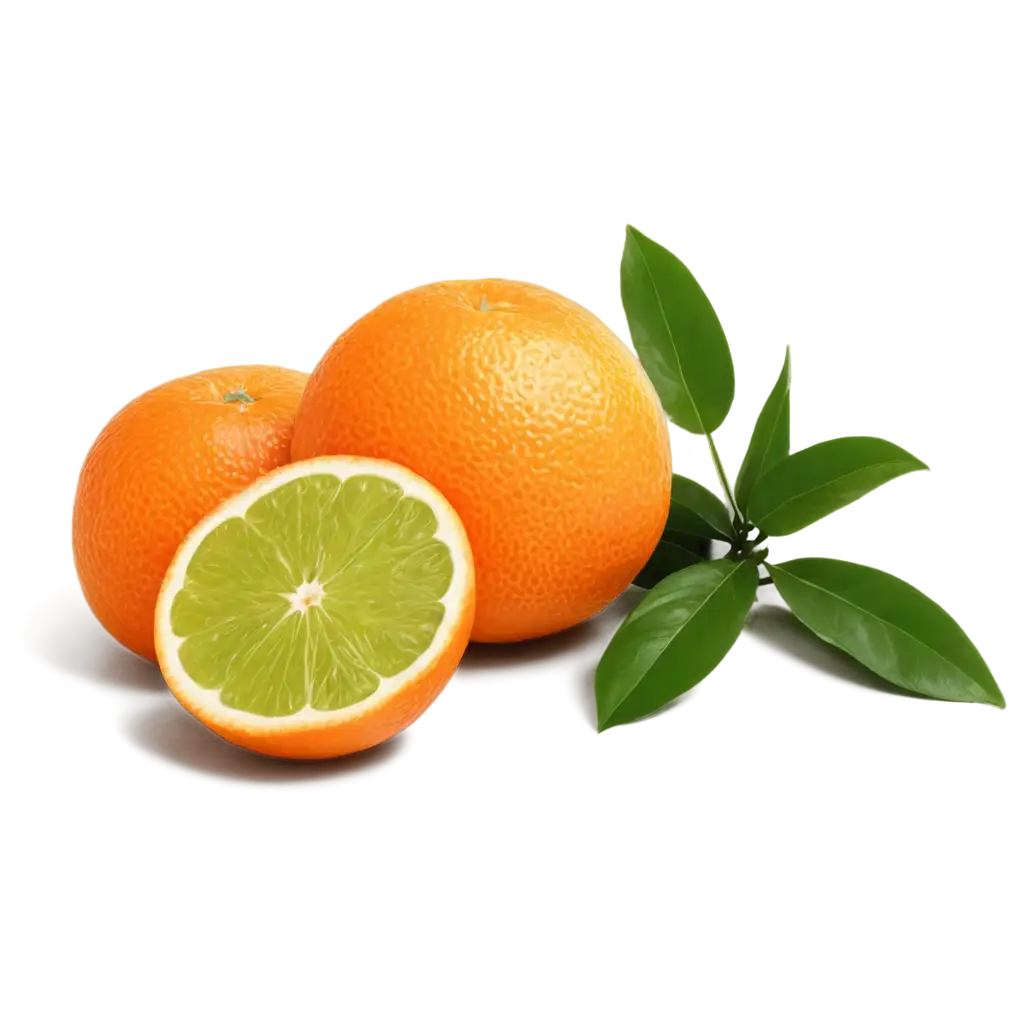 HighQuality-PNG-Image-of-Fresh-Oranges-Whole-and-Sliced-with-Vibrant-Detailing