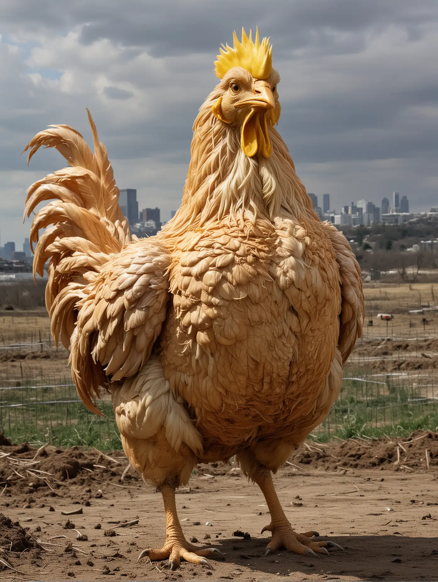 Donald-Trump-as-a-Giant-Chicken-Artwork