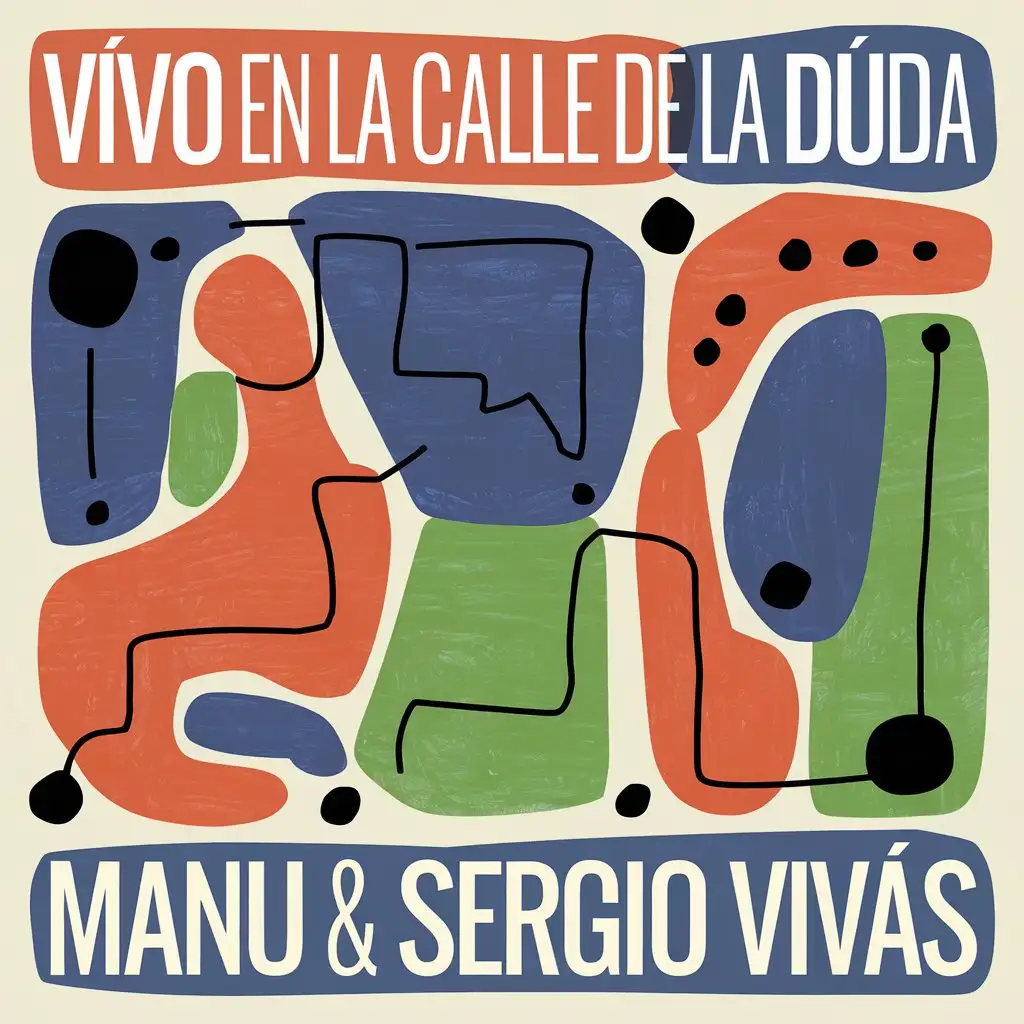 Abstract Cover Art for Vivo en la Calle de la Duda by Manu Sergio Vivas