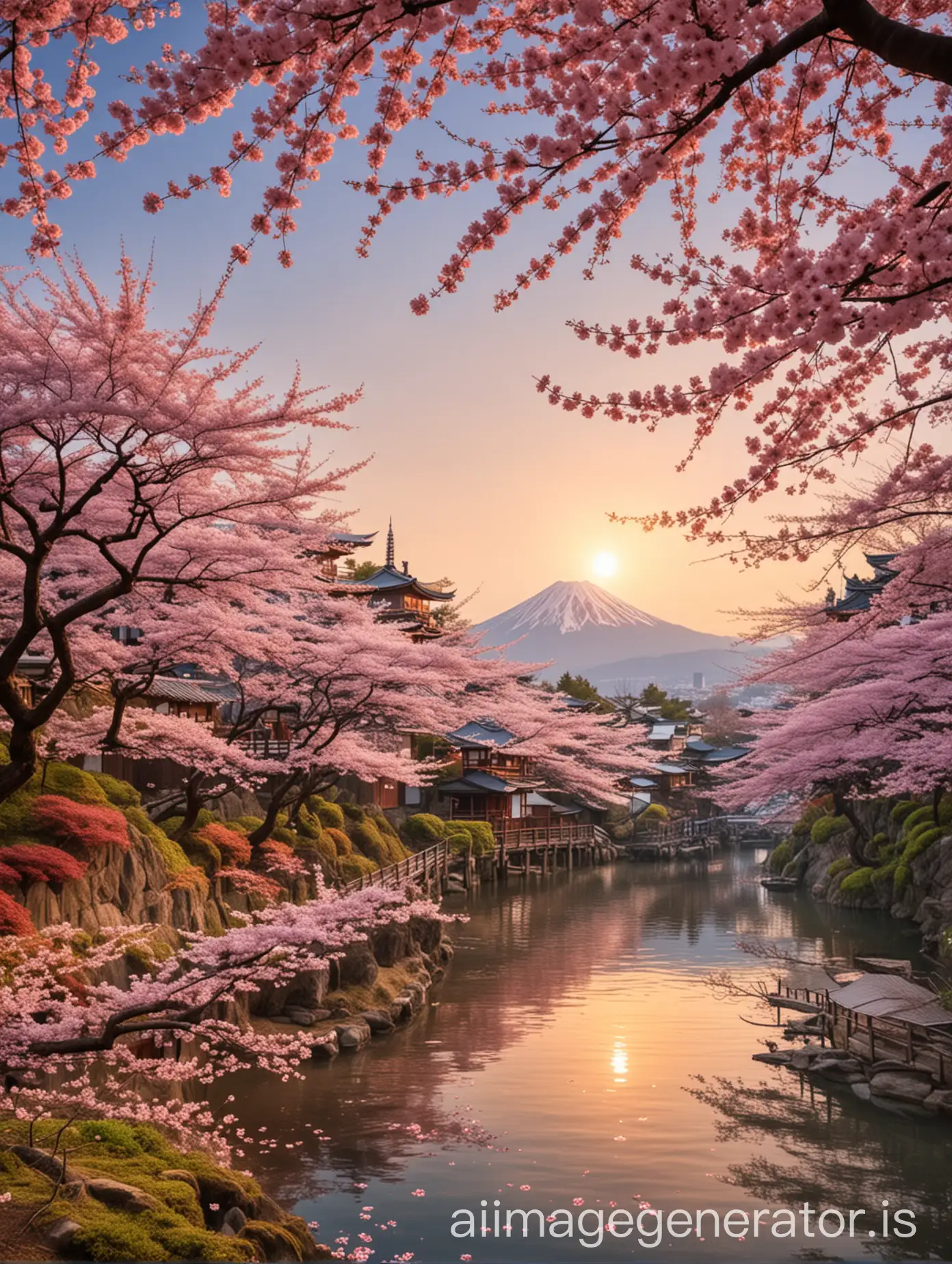 Scenic-Japan-Cherry-Blossom-Landscape