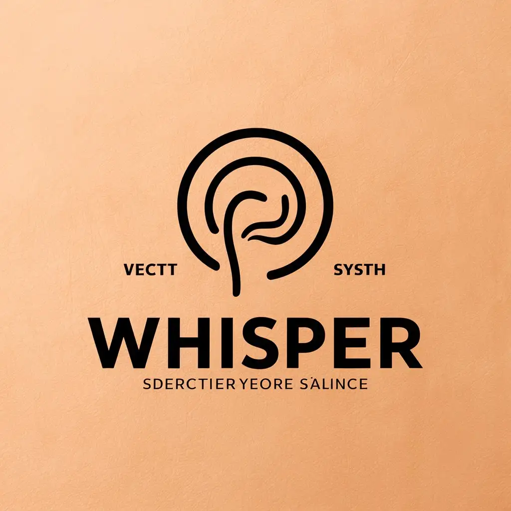 LOGO-Design-for-Whisper-Ear-Canal-Symbol-in-Modern-Vector-Style