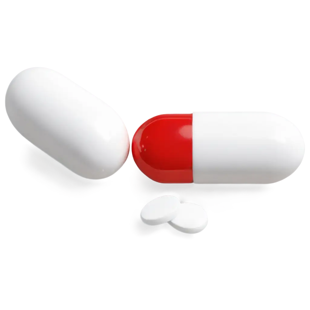 HighQuality-Red-and-White-Pill-PNG-Image-for-Various-Uses