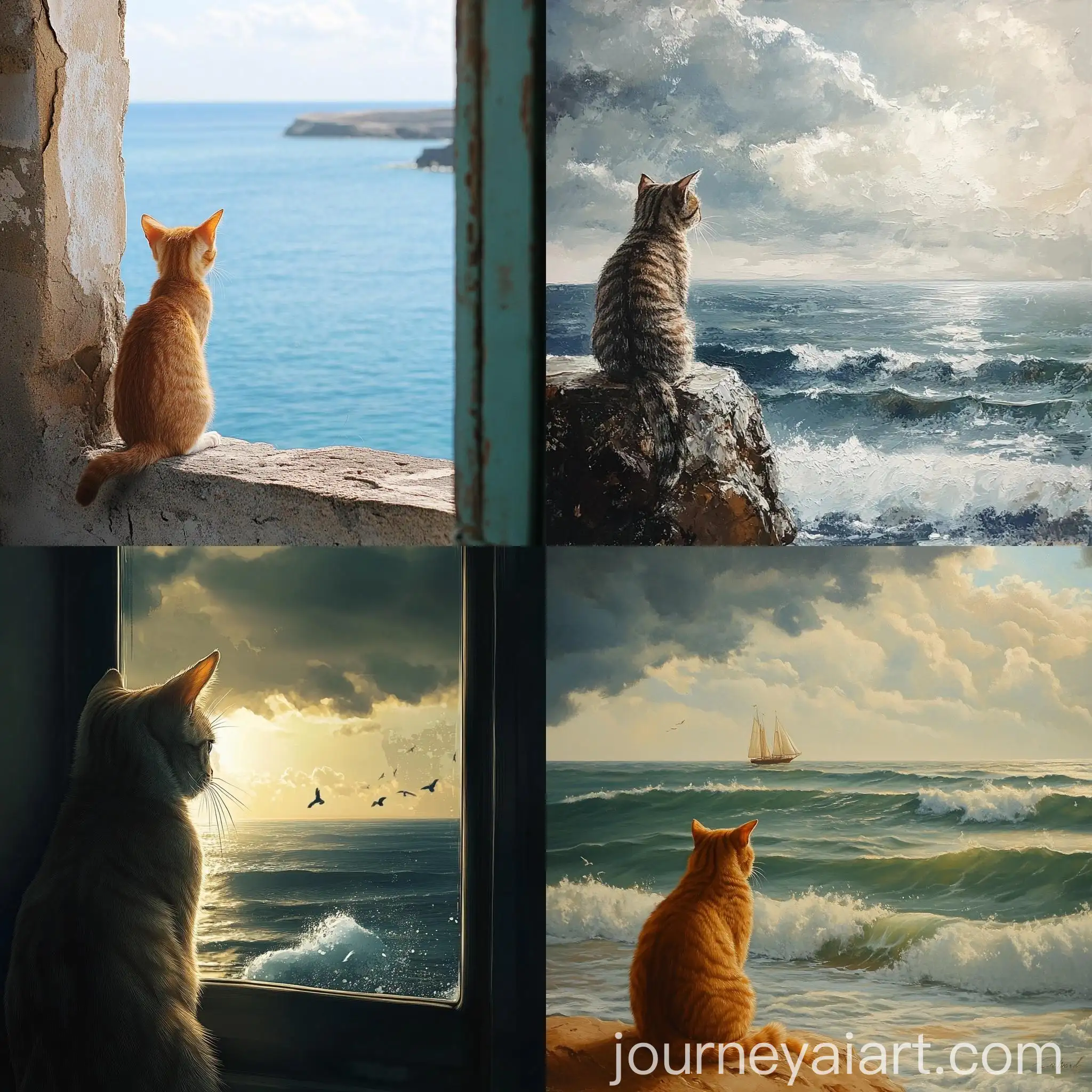 Curious-Cat-Watching-the-Sea