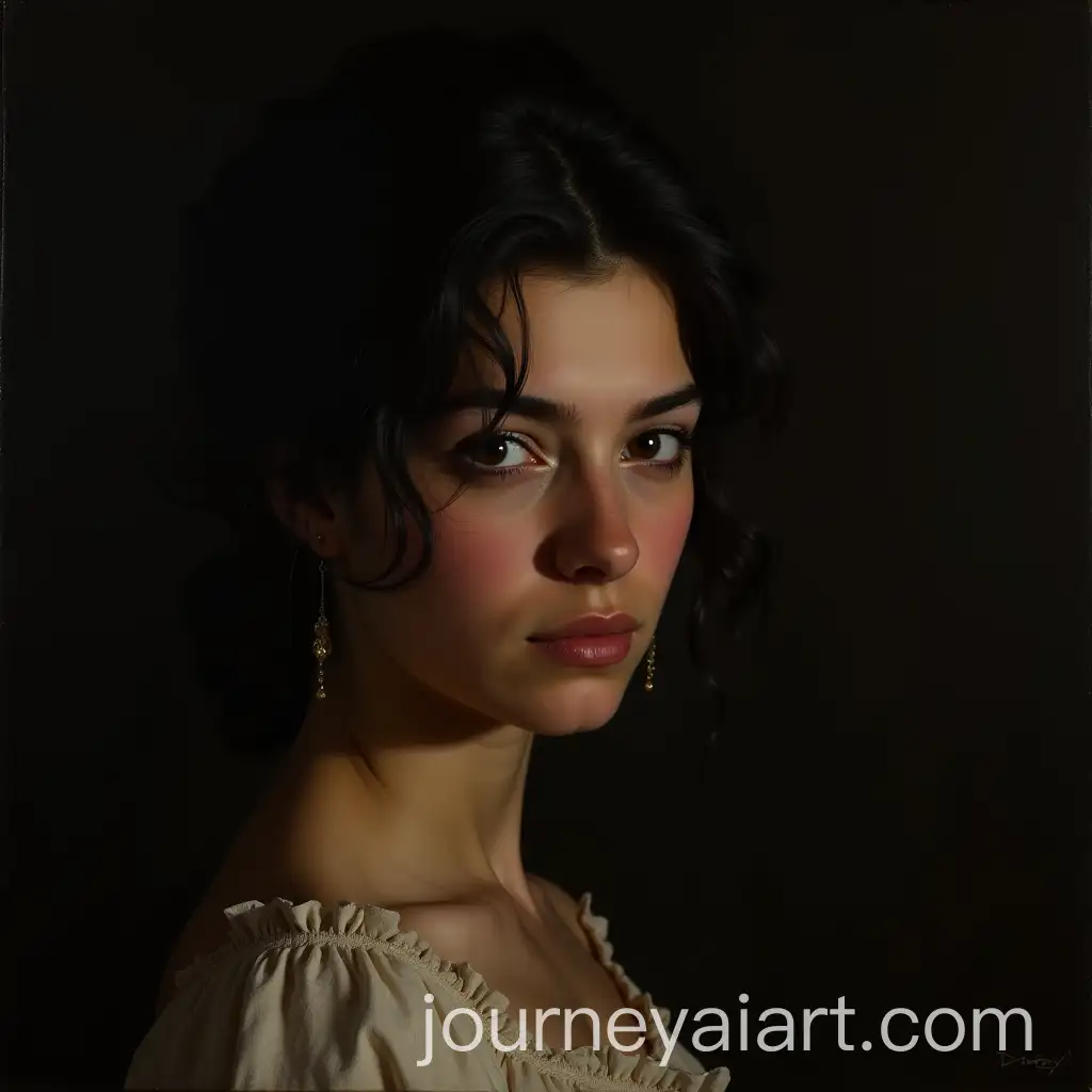 19thCentury-StyleAI-Image-Prompt-Expansion-Portrait-of-a-Young-Woman-with-Chiaroscuro-Lighting