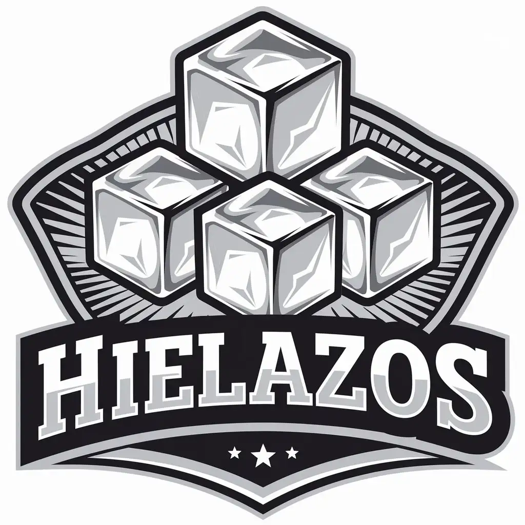 LOGO Design for HIELAZOS Freezing Elegant Ice Cubes for Events Industry