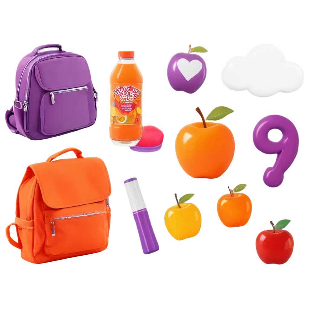 Warm-After-School-Scene-PNG-School-Bag-Snack-Swing-Set-Homework-Sunset