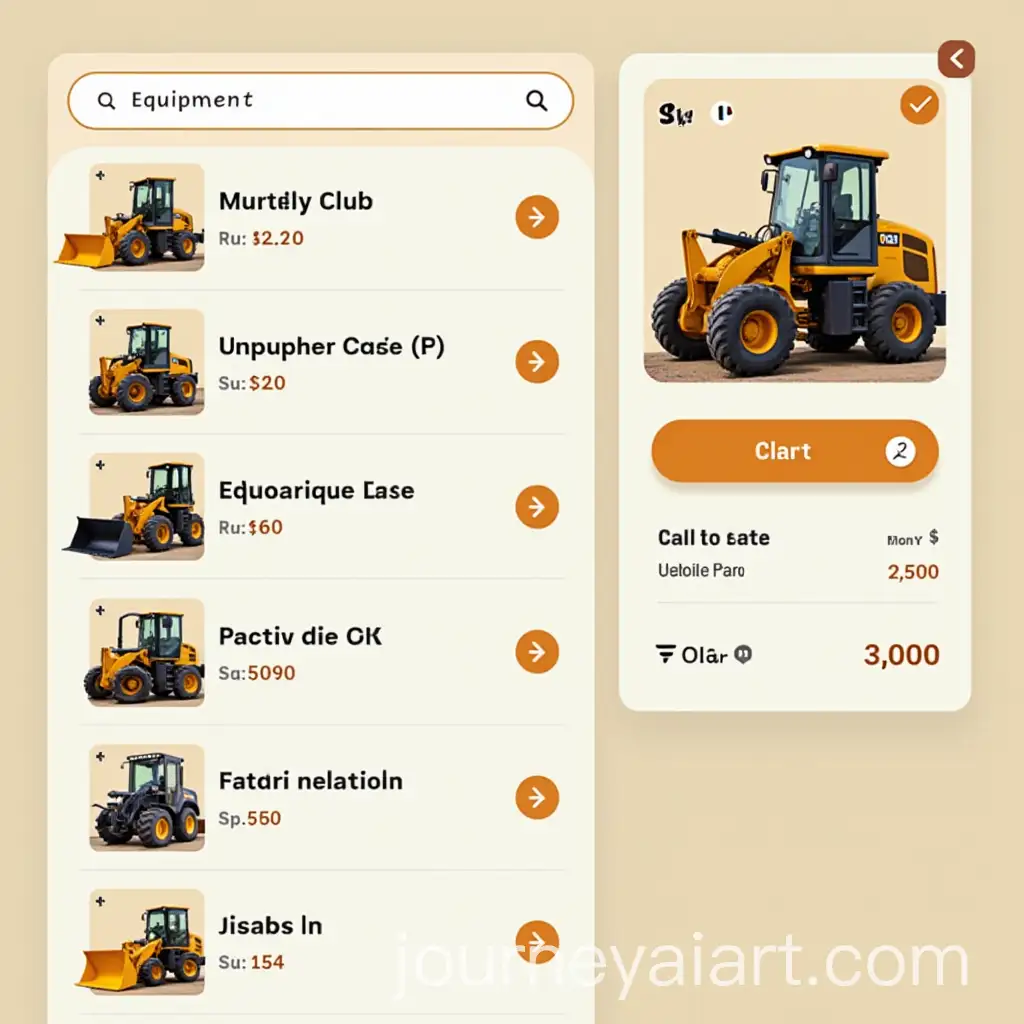 Construction-Equipment-Purchasing-Website-with-Search-Bar-and-Shopping-Cart