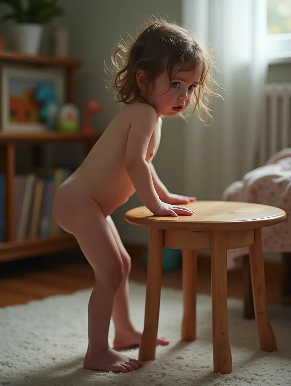 Skinny-Little-Girl-Crying-in-Playroom-with-Wet-Hair-and-Blue-Eyes