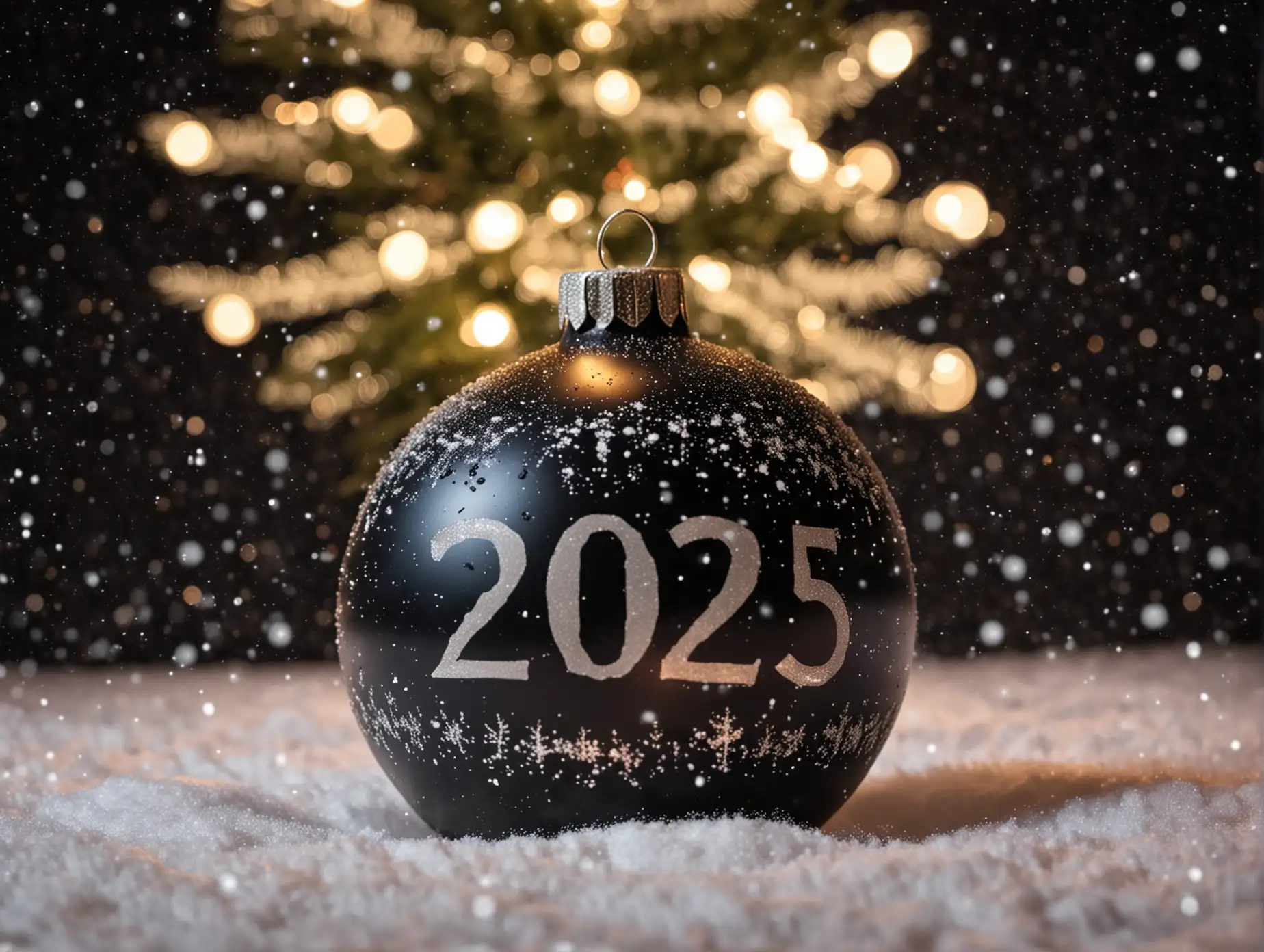 2025-Christmas-Tree-Ball-with-Snowy-Background-and-Low-Lighting