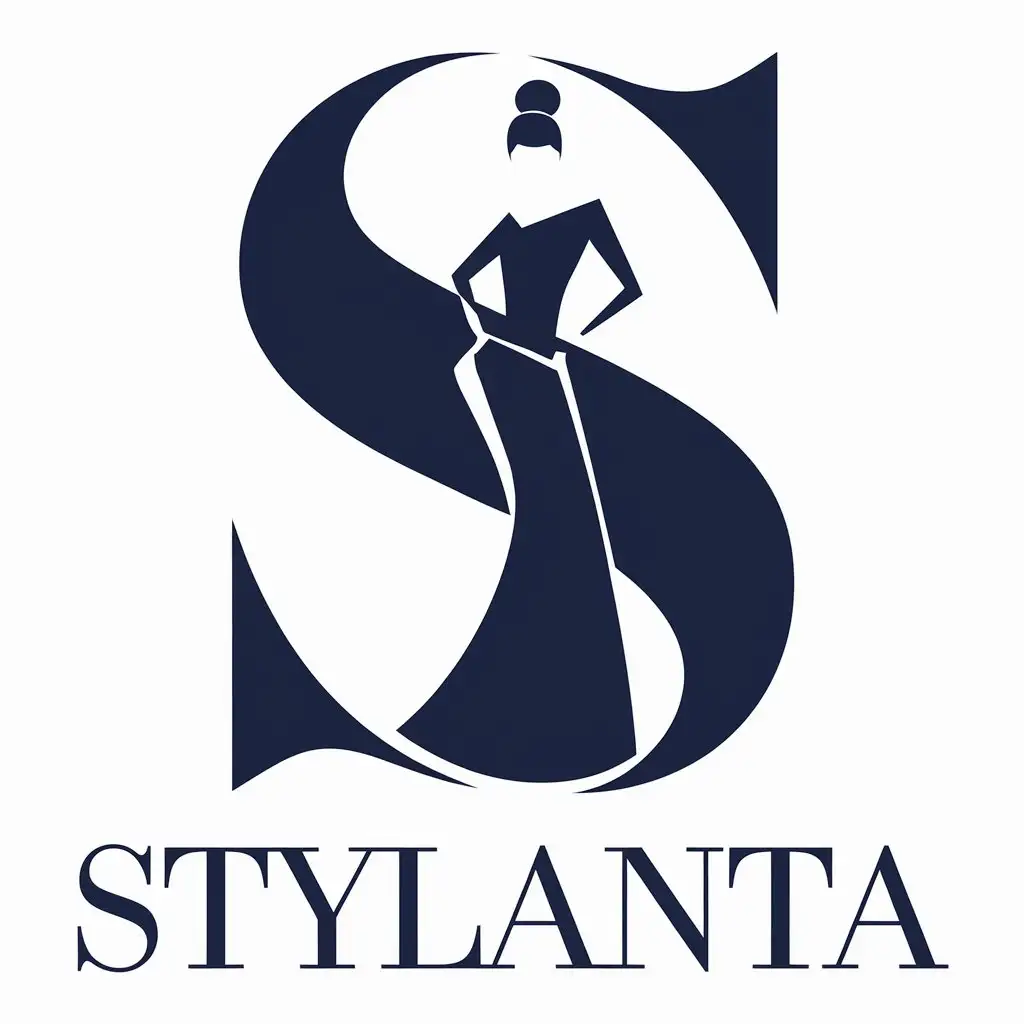 LOGO Design for Stylanta FashionInspired Minimalism with Clear Background