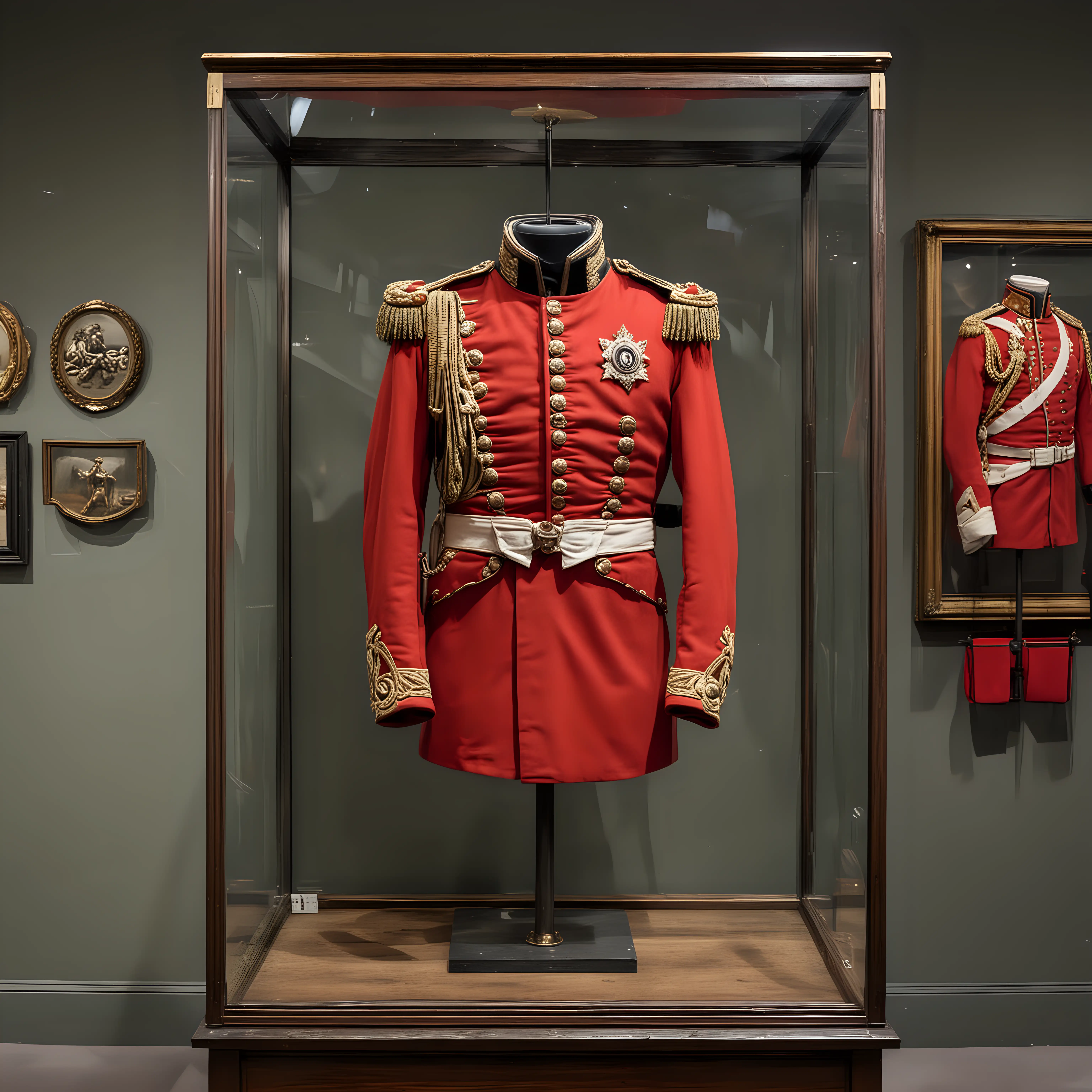 British-Red-Napoleonic-Era-Uniform-Displayed-in-Museum