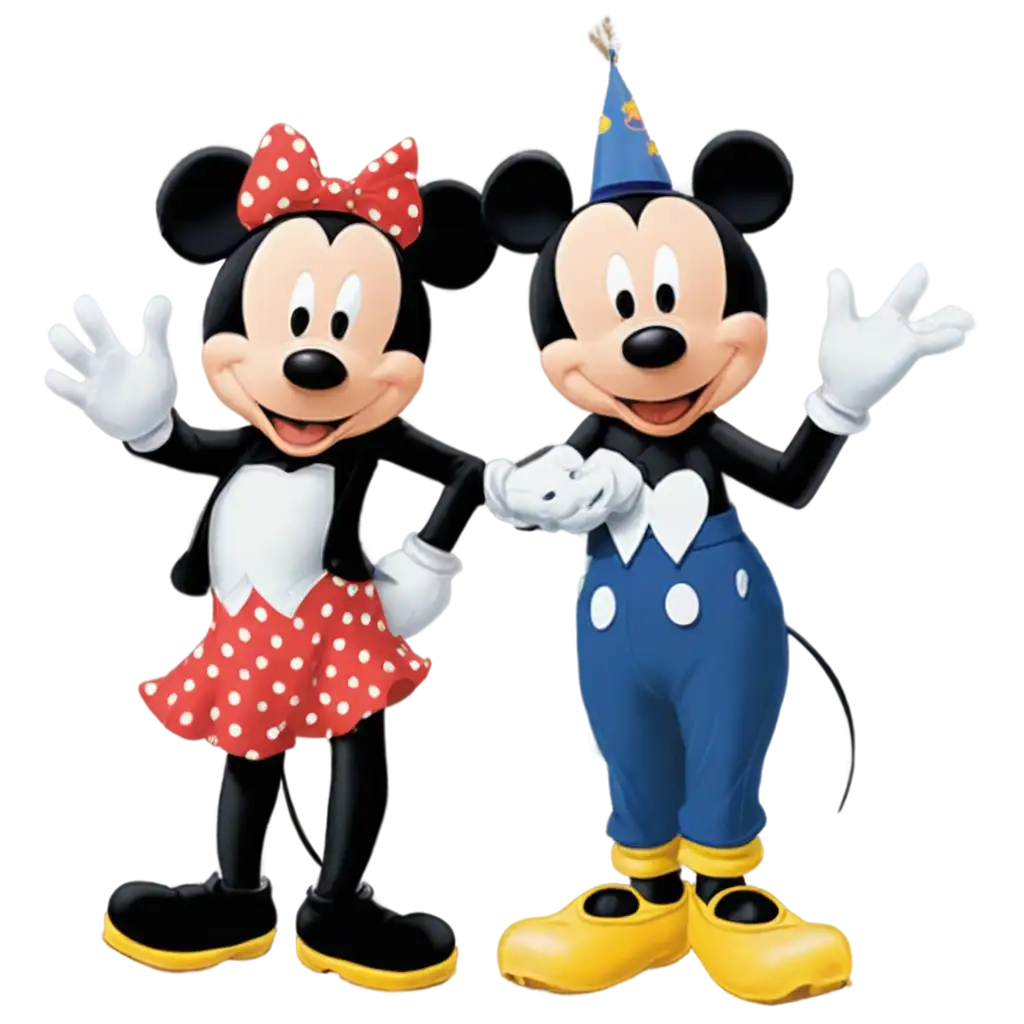 Disney-Mickey-and-Minnie-PNG-Image-with-Hearts-and-Transparent-Background