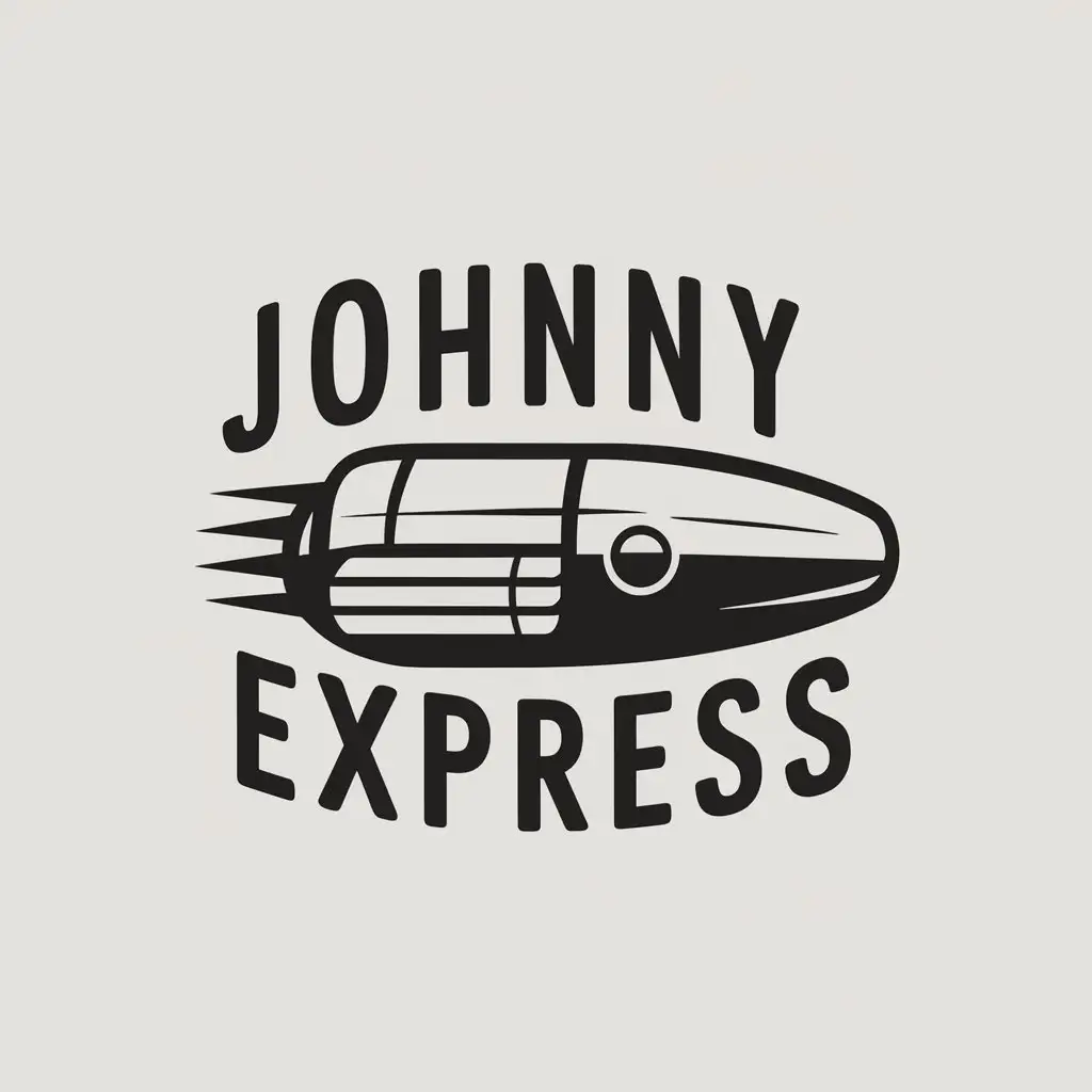 LOGO Design for Johnny Express Space Ship Delivery Theme