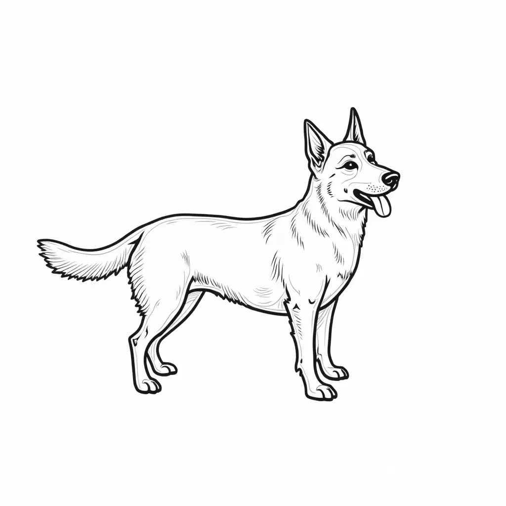 Playful-Dog-Coloring-Page-Design