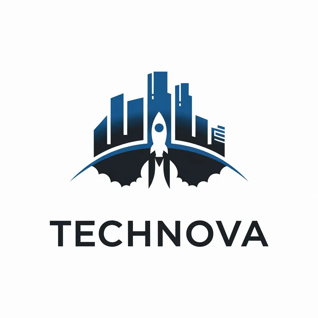 LOGO Design for TechNova Clean Modern Tech Symbol with Futuristic Vibe