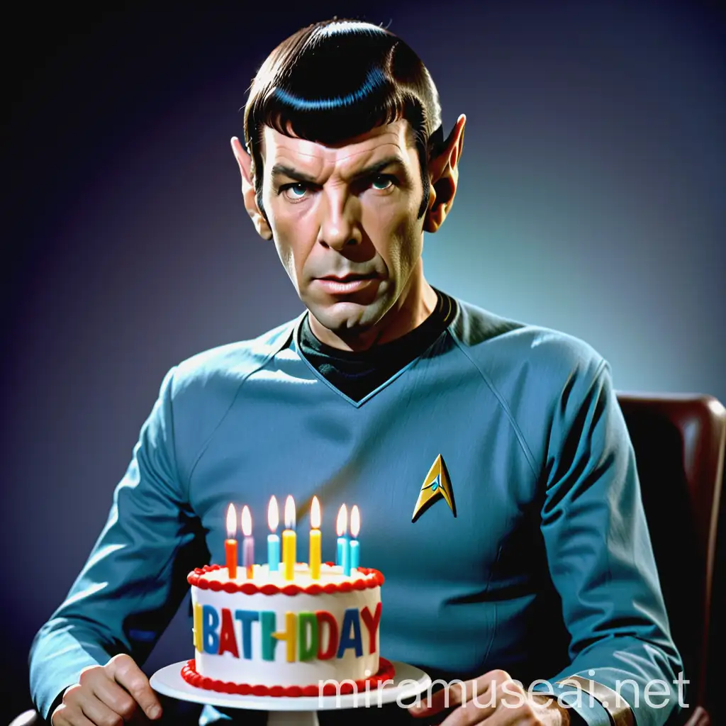 Startrek Mr Spock comemoring Birthday