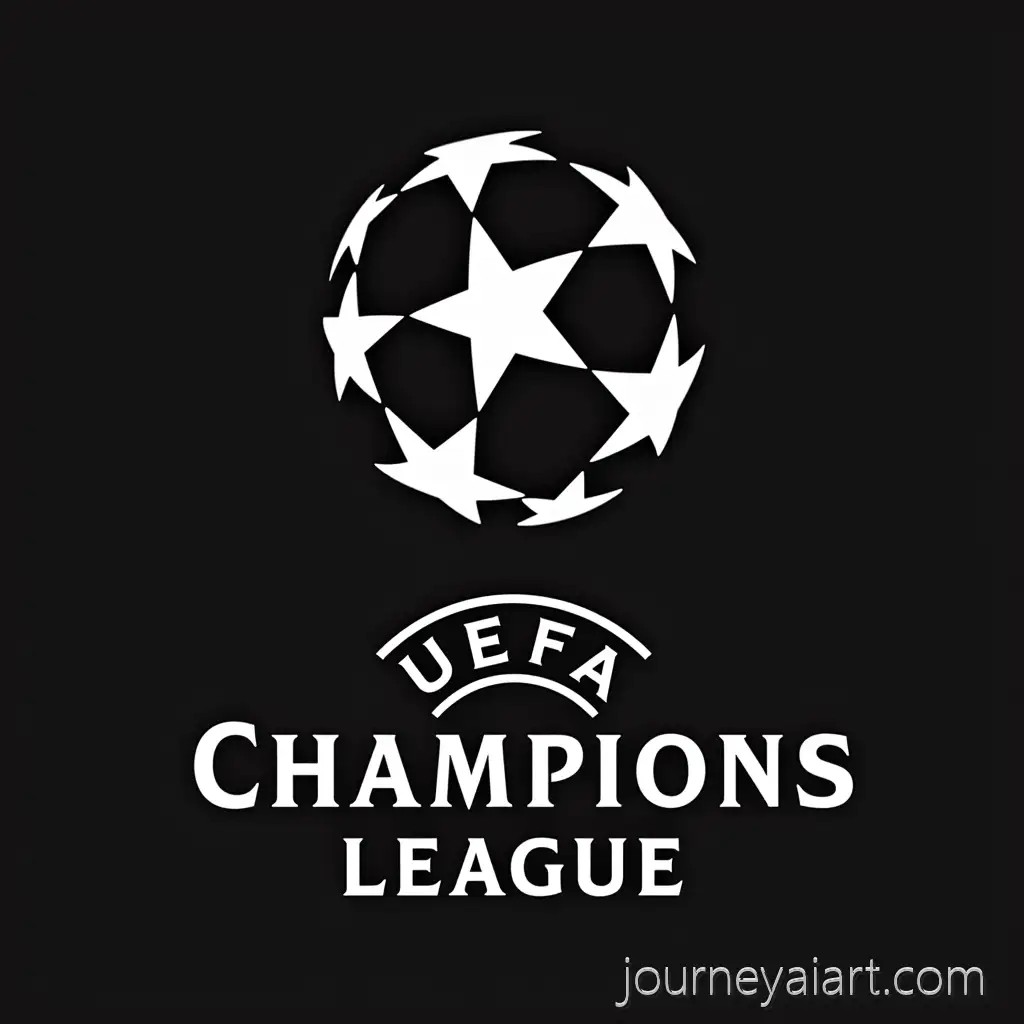 Minimalist-Black-and-White-Champions-League-Logo-Design