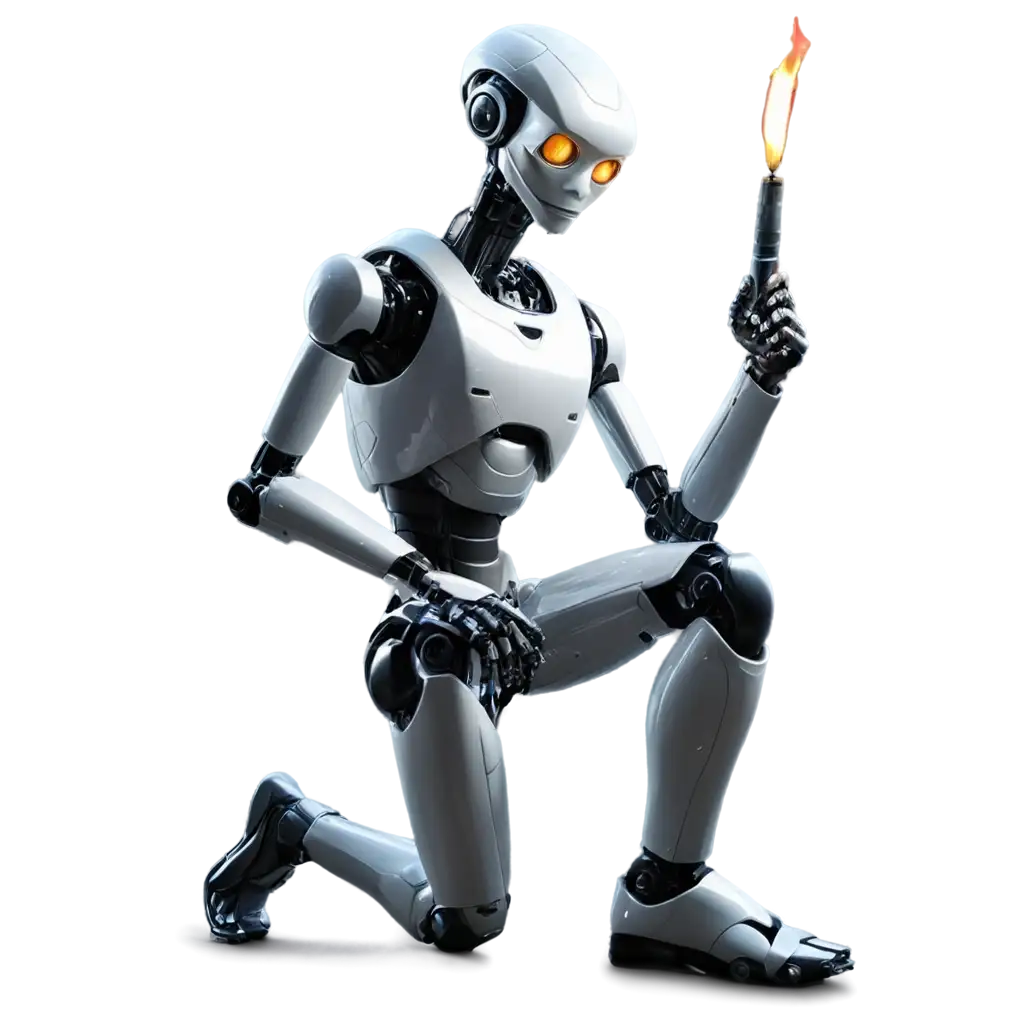 Modern-Intelligent-Robot-PNG-Image-with-Glowing-Fireball-and-Futuristic-Landscape