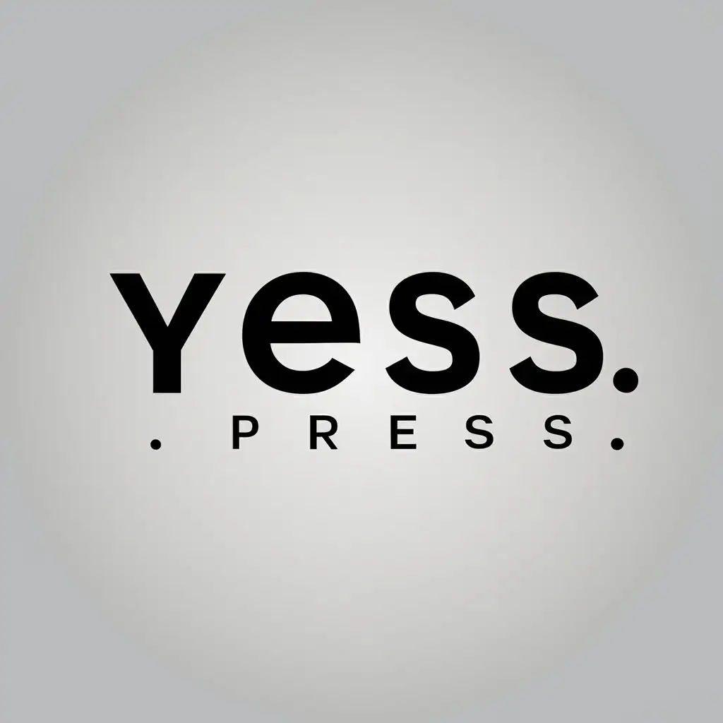 LOGO Design for YessPress Minimalistic Design with Focus on Technology Industry