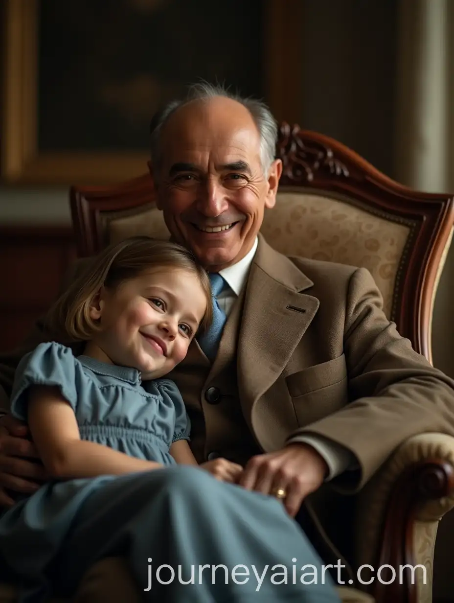 Mustafa-Kemal-Atatrk-and-Young-Girl-in-Warm-Intimate-Moment