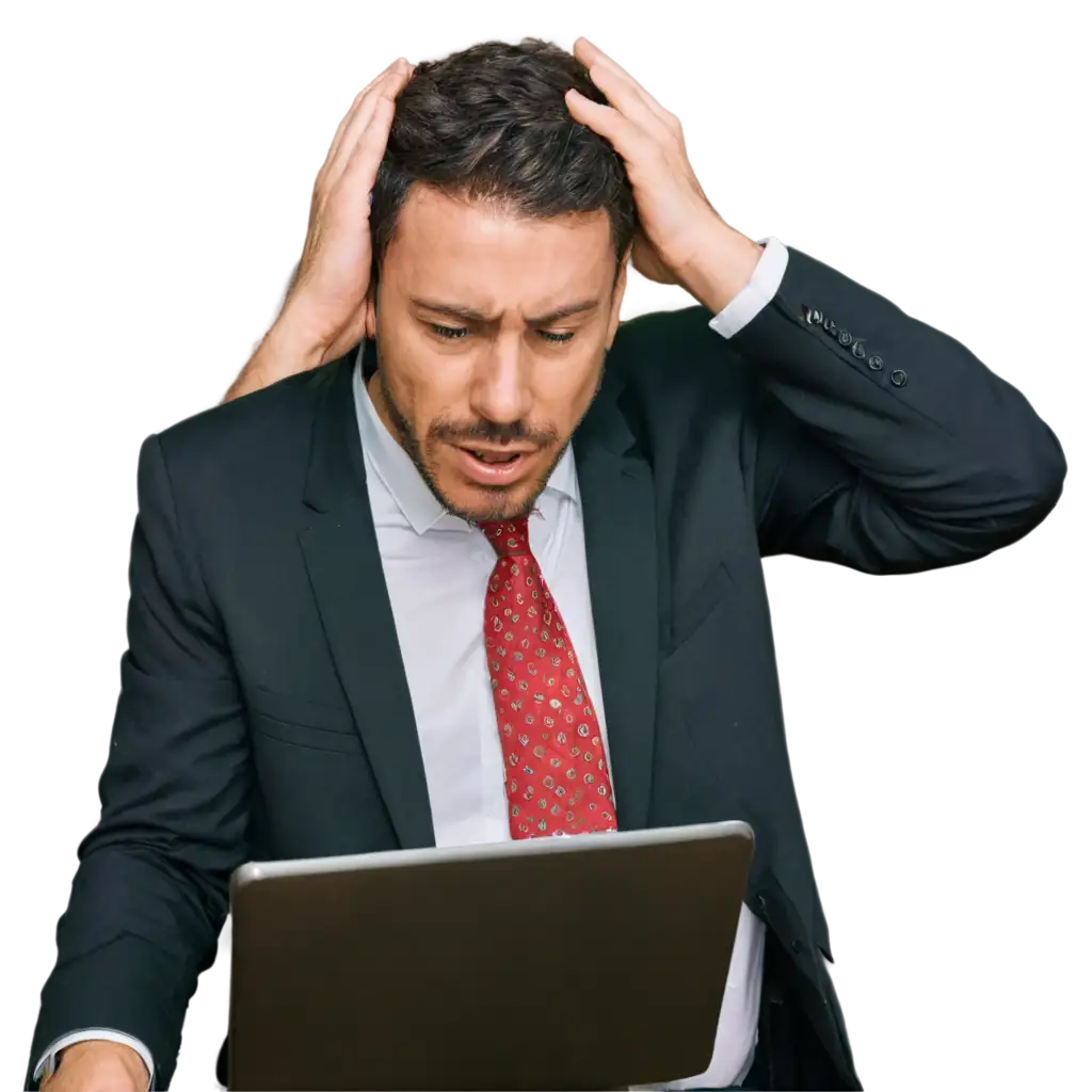 Stressed-Businessman-with-Accounts-HighQuality-PNG-Image-for-Business-Financial-Contexts