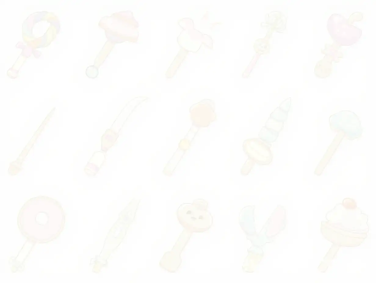 KawaiiStyle-Playful-Weapons-Concept-Sheet-with-Candy-and-Dessert-Themes