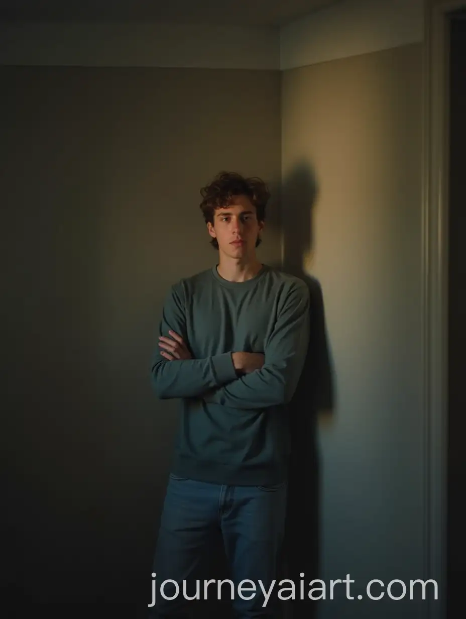 Young-Man-Overcoming-Inner-Struggles-in-a-Quiet-Softly-Lit-Room