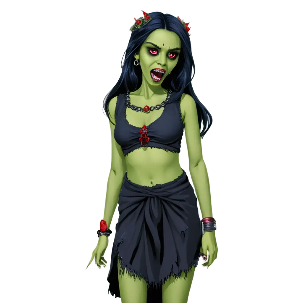 Terrifying-GreenSkinned-Witch-PNG-Image-with-Sharp-Fangs-and-Glowing-Red-Eyes-HighQuality-Artwork