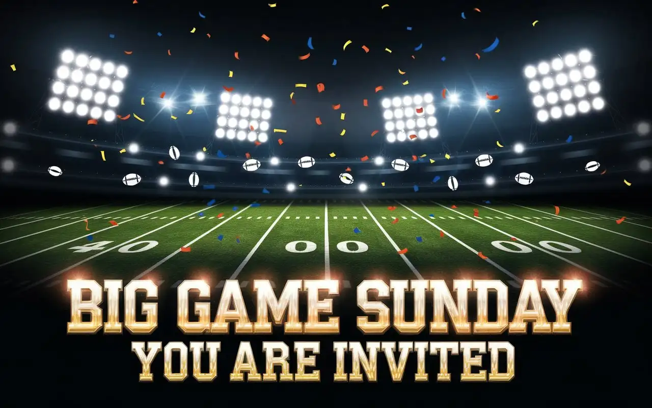 Big-Game-Sunday-Invitation-with-Bold-Metallic-Font-and-Stadium-Lights