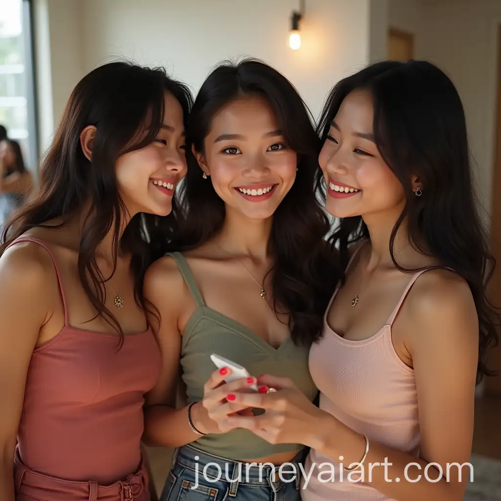 Three-Cute-Asian-Girls-Asking-for-an-Autograph-Cheers-and-Smiles