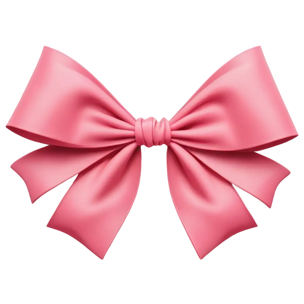 HighQuality-PNG-Image-of-a-Soft-Realistic-Pink-Bow-for-Versatile-Use