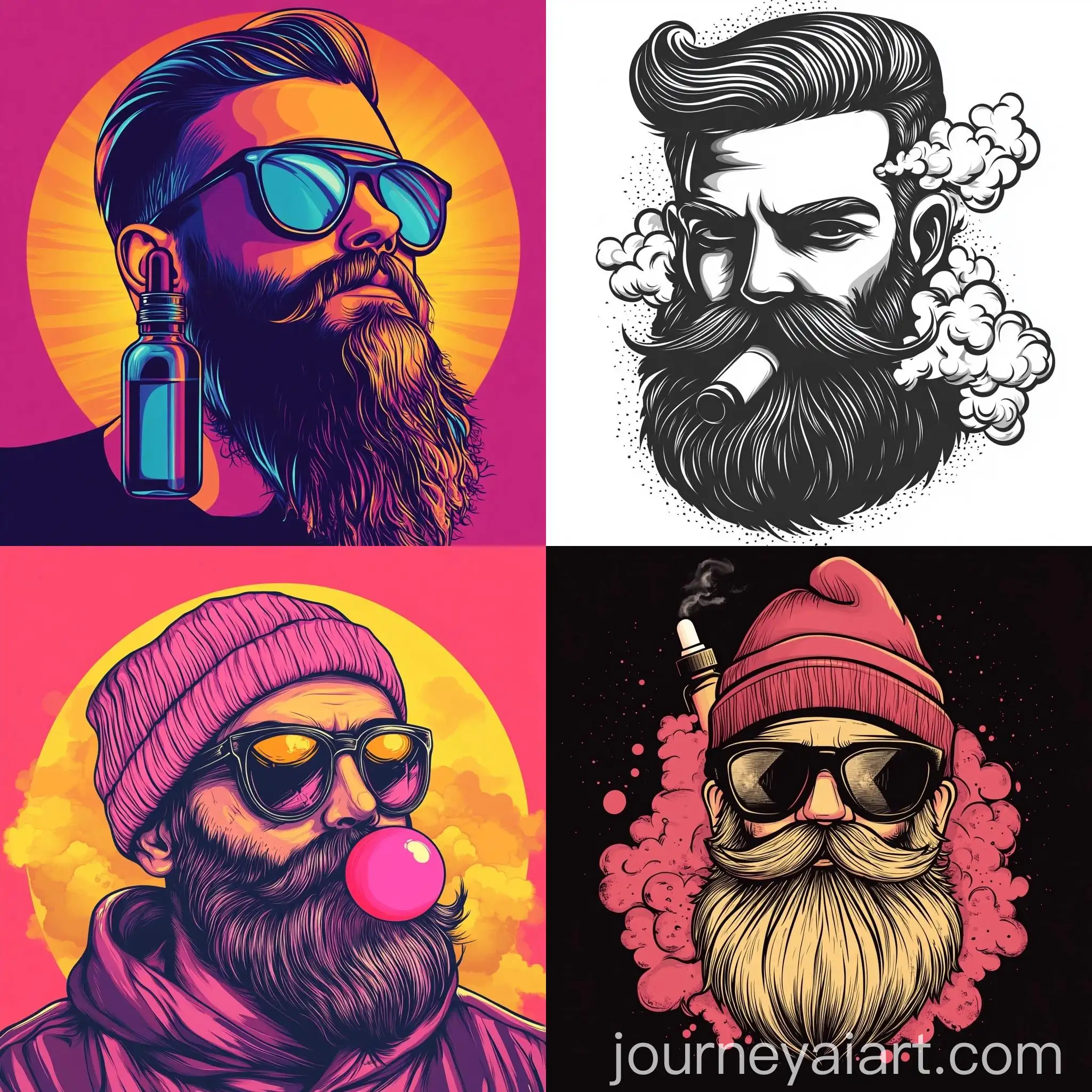 Beard-Oil-with-Bubblegum-Scent-and-Packaging-Design