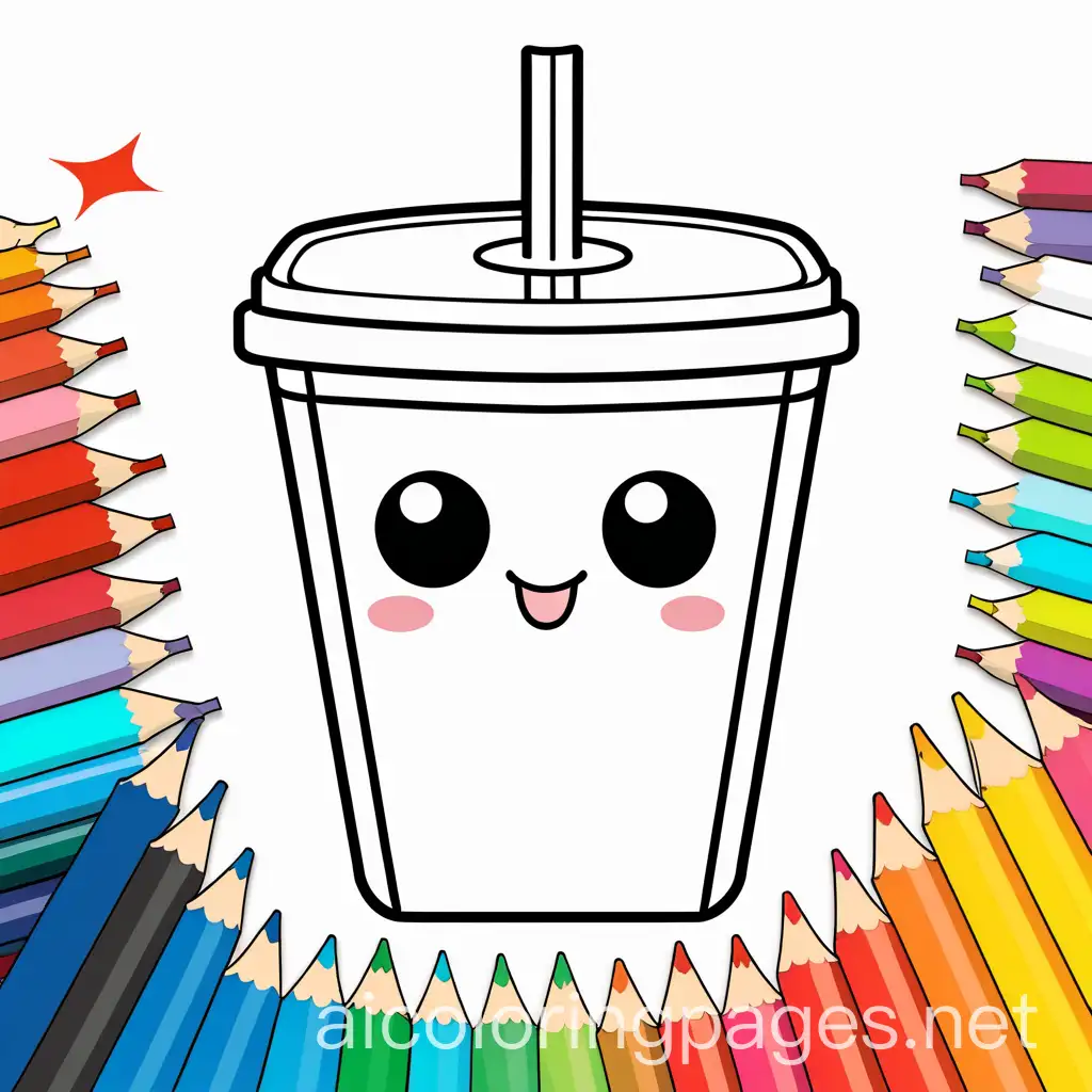 Cute-Kawaii-Juice-Box-Coloring-Page-with-Happy-Face-and-Playful-Straw