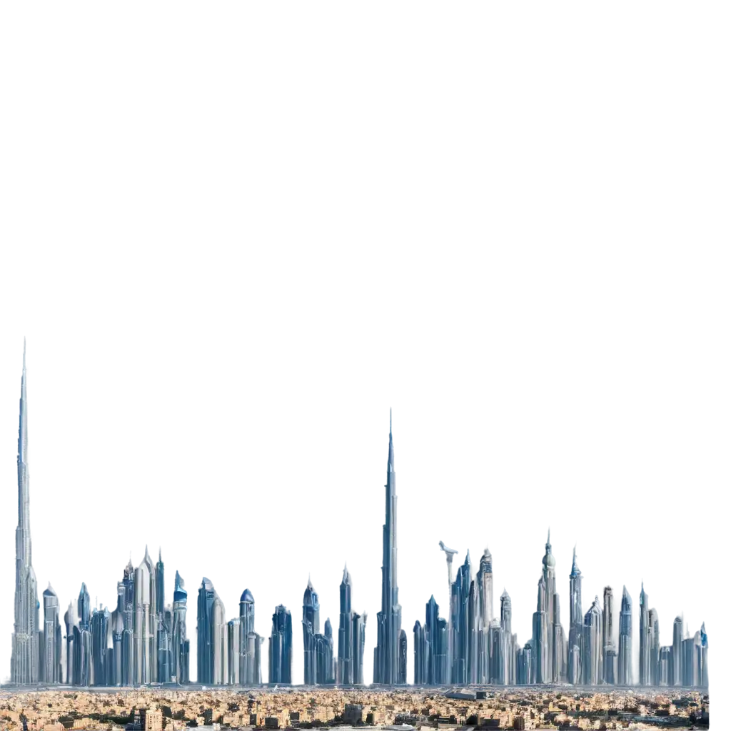 Dubai-Skyline-in-Winter-PNG-Image-Capturing-the-Serenity-and-Beauty-of-the-Season