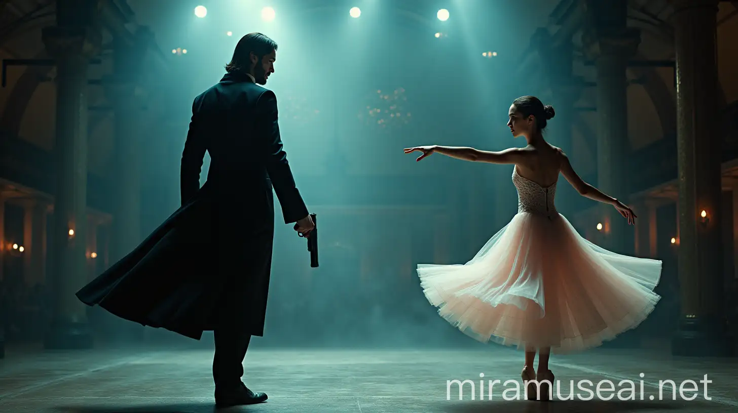 John Wick as Ballet Maestro with Ana de Armas Gritty Underworld meets Ethereal Ballet