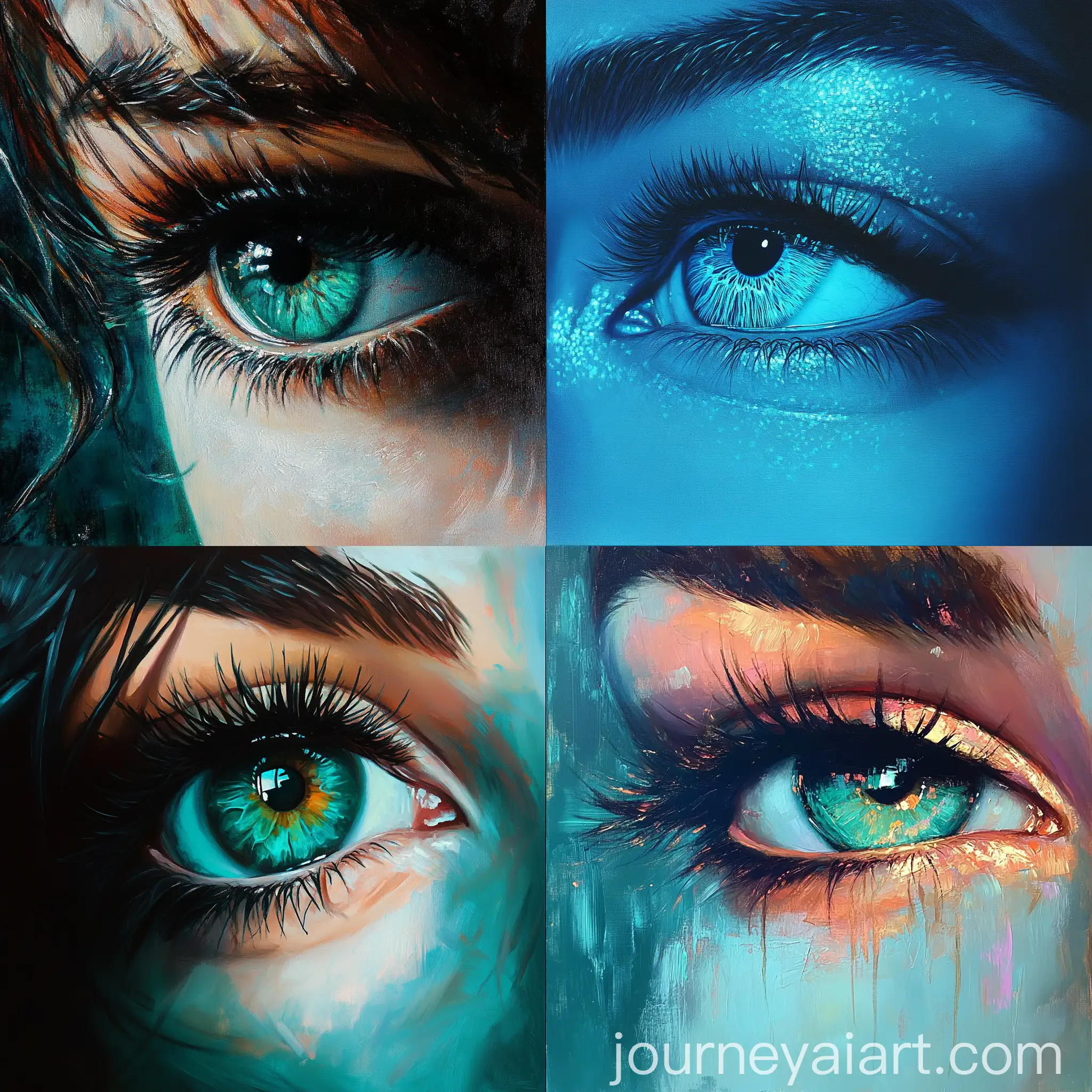 Powerful-Womans-Eye-with-Glowing-Turquoise-Light