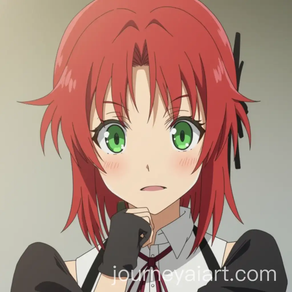 Unohana-Retsu-in-Cool-Dress-with-Red-Hair-and-Green-Eyes-Anime-Screenshot