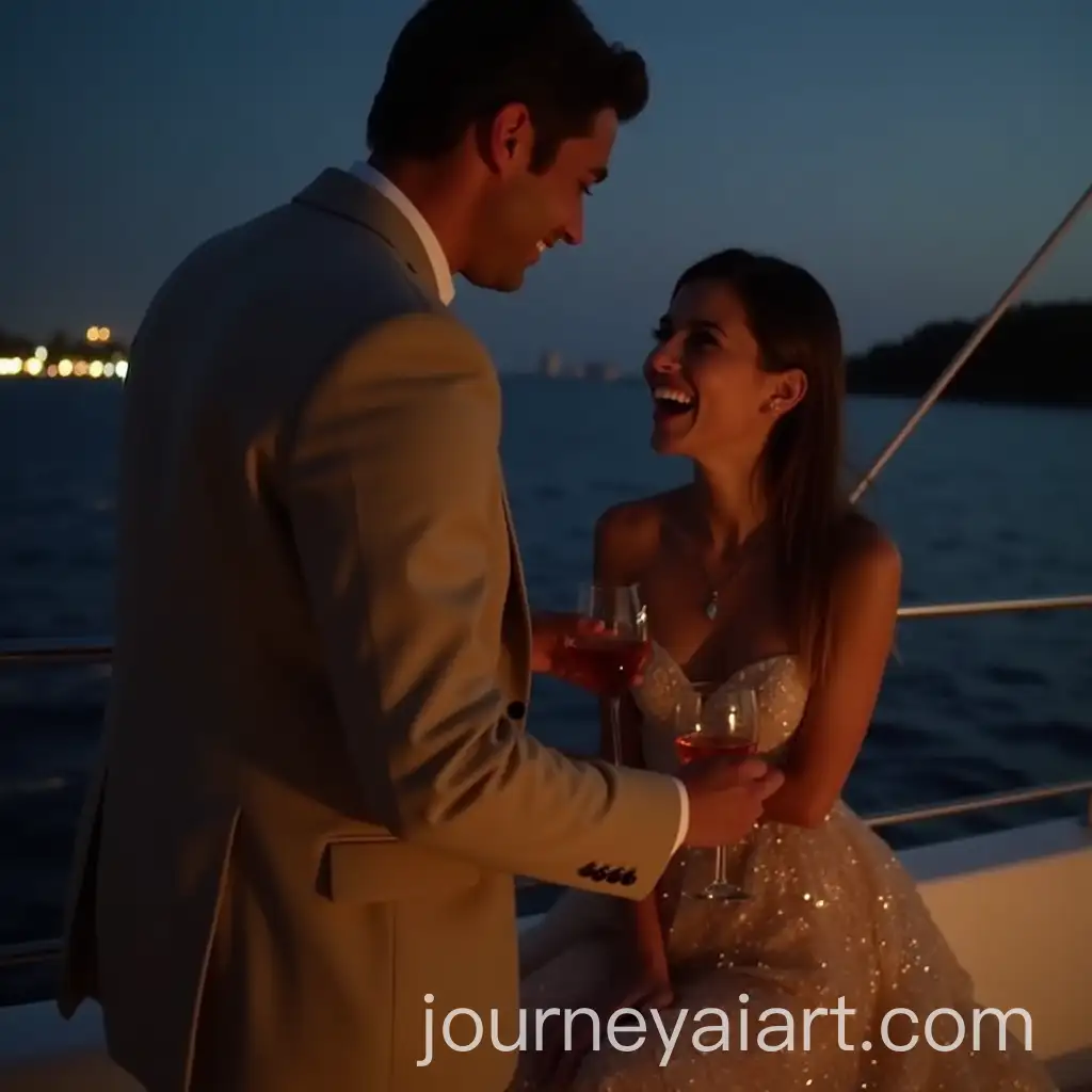 Luxury-Yacht-Evening-with-City-Lights-and-Elegant-Woman-in-Gown