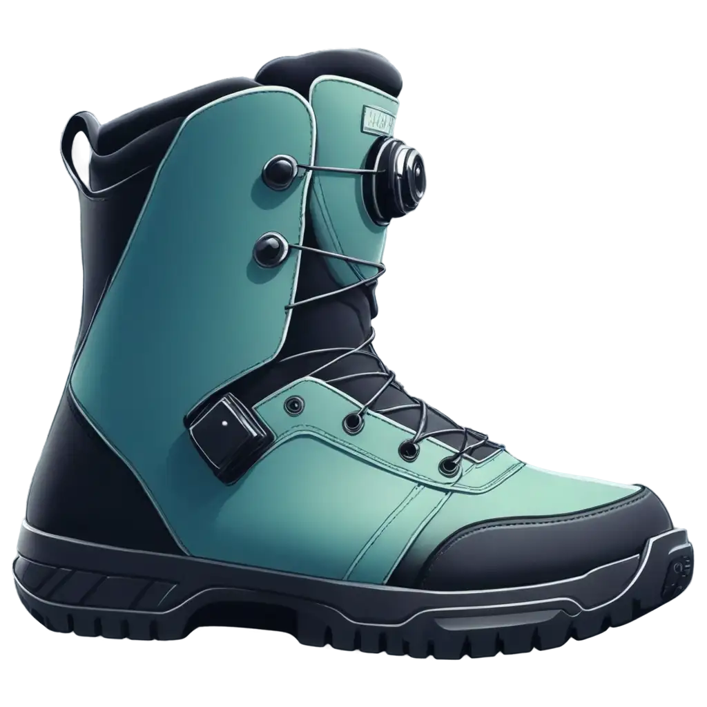 Snowboarding-Boot-2D-Drawing-PNG-HighQuality-Image-for-Versatile-Use