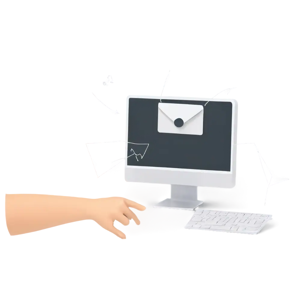 PNG-Image-of-a-Monitor-Getting-Spammed-with-Email-HighQuality-Visual-Representation