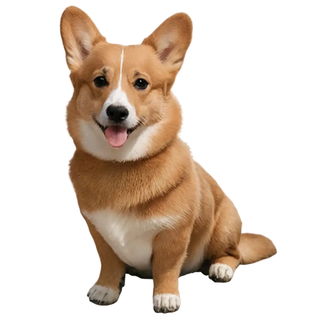 HighQuality-Corgi-Sits-PNG-Image-for-Versatile-Use