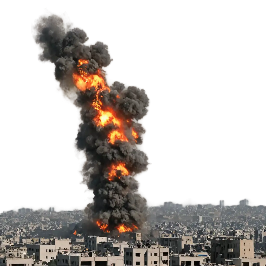 Gaza-War-PNG-Image-HighQuality-Visual-Representation-of-Conflict-for-Digital-Use