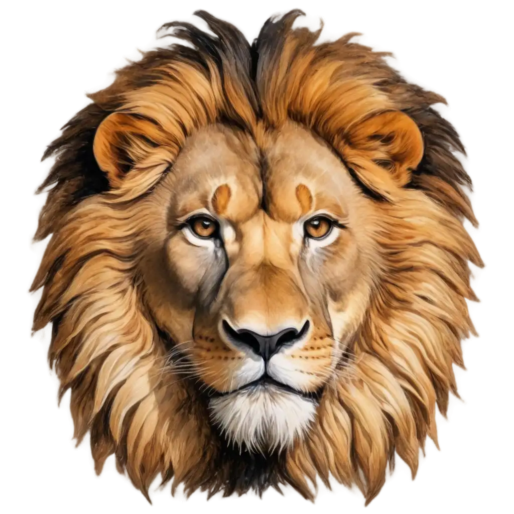 Abstract-Lion-Head-PNG-HighQuality-Image-for-Creative-and-Branding-Purposes